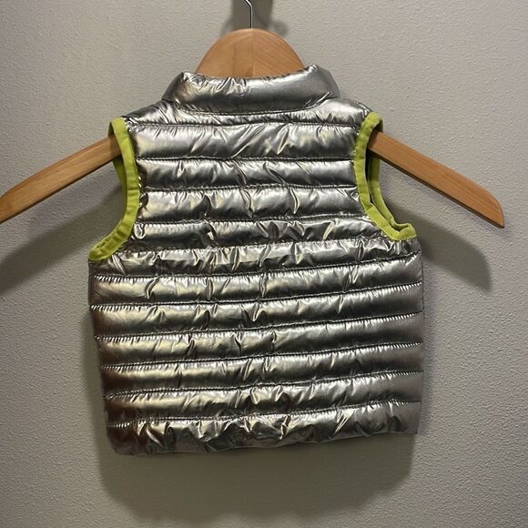 Gymboree Baby Metalic Silver puffy vest - Picture 4 of 11